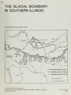 The glacial boundary in southern Illinois