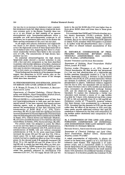 Effects on Serum and Liver Lipids in the Rat