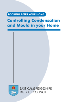 Controlling Condensation and Mould in your Home