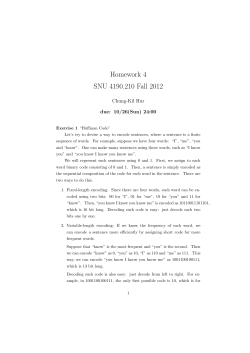 Homework 4 SNU 4190.210 Fall 2012