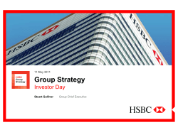 HSBC group strategy - investor day, Stuart Gulliver presentation