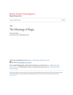The Meanings of Magic - Iowa State University Digital Repository