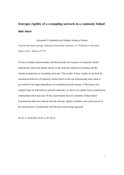 Entropic rigidity of a crumpling network in a