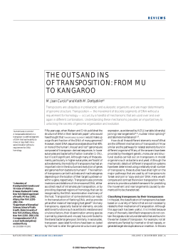 the outs and ins of transposition: from mu to