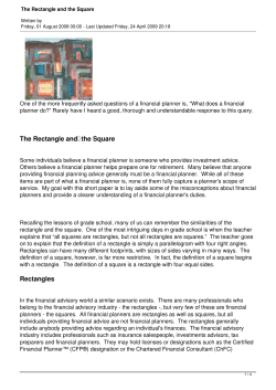 The Rectangle and the Square