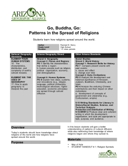 Go, Buddha, Go: Patterns in the Spread of Religions