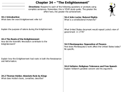 Chapter 34 &ndash; &ldquo;The Enlightenment&rdquo;