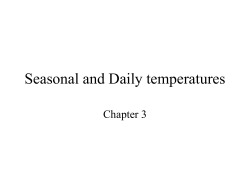 Seasonal and Daily temperatures