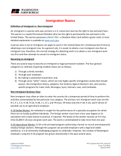 Immigration Basics - Washington Farm Bureau