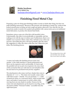 Finishing Fired Metal Clay