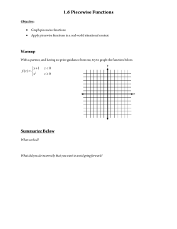 1.6 Piecewise Functions - Manasquan Public Schools