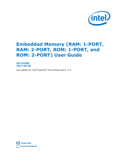 Embedded Memory (RAM: 1-PORT, RAM: 2-PORT, ROM: 1