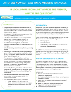 IF LOCAL PROFESSIONAL NETWORK IS THE ANSWER, WHAT IS