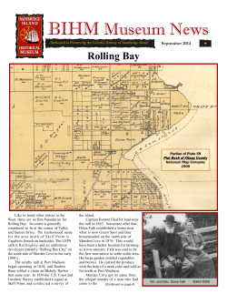 September 2014 - Bainbridge Island Historical Museum