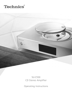 SU-C550 CD Stereo Amplifier Operating Instructions