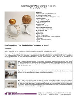 EasySculpt&reg; Pillar Candle Holders - ETI