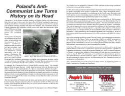 CPC-CEC Statement on Poland`s Anti