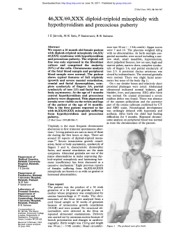 46,XX/69,XXX diploid-triploid mixoploidy with