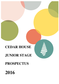 Junior Stage Two Prospectus