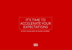 it`s time to accelerate your expectations
