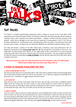 TaY TALKS - Royal Exchange Theatre