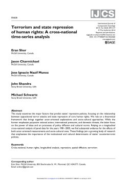 Terrorism and state repression of human rights: A