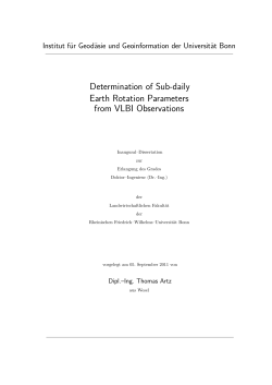 Determination of Sub-daily Earth Rotation