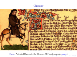 Chaucer - langeslag.org: course materials
