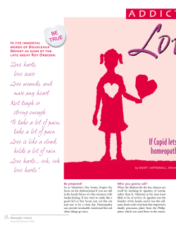 If Cupid lets you down, Homeopathy can help