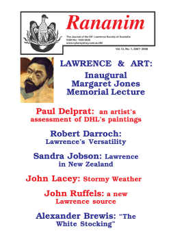 Rananim_Vol_15_No_1_2007-08 - The D H Lawrence Society of