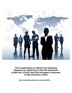 The Implications to Retail Core Banking Systems for Adhering to the