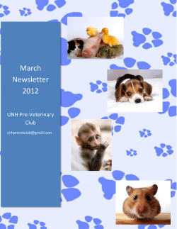 March Newsletter 2012 - UNH College of Life Sciences and