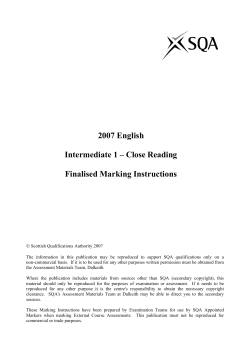 2007 Intermediate 1