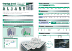 Features Material and Component Thickness tolerance Surface