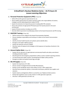 CriticalPoint`s Nuclear Medicine Series &ndash; 10.75 hours CE Lesson