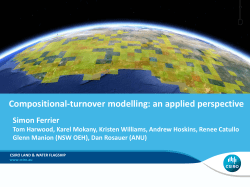 Compositional-turnover modelling