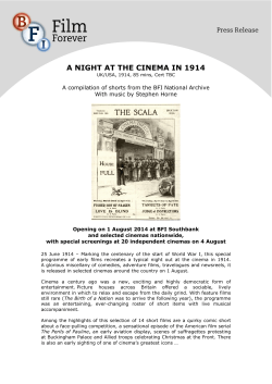 a night at the cinema in 1914