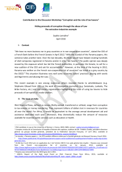 Hiding proceeds of corruption through the