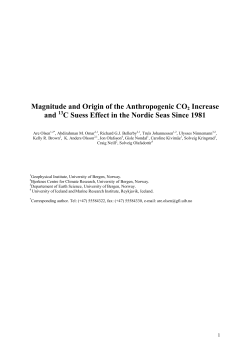 Magnitude and Origin of the Anthropogenic CO2 Increase and 13C