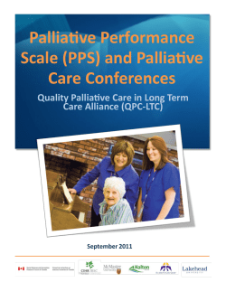 Palliative Performance Scale (PPS) and