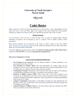 UNG Parent Guide Cadet FAQs