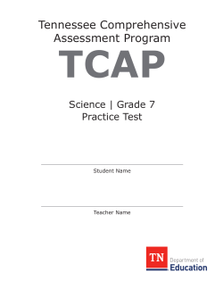 Practice TCAP Science Grade 7