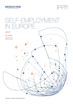 self-employment in europe