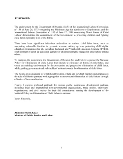 National Policy on Elimination of Child Labour