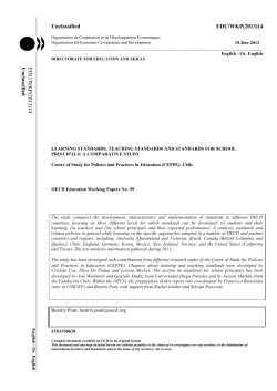 learning standards, teaching standards and standards