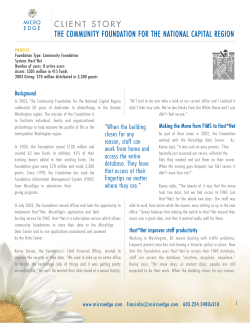 Community Foundation for the National Capital Region