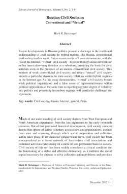 Russian Civil Societies