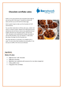 Chocolate cornflake cakes