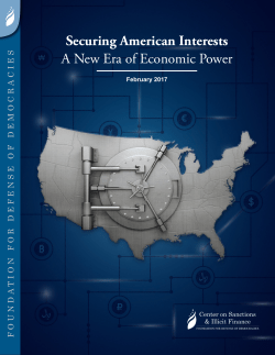 Securing American Interests A New Era of Economic Power