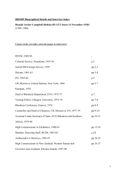 BYATT, Ronald Archer Campbell